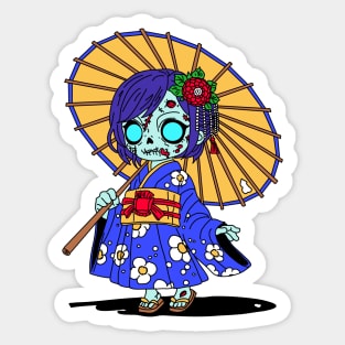 Cute Japanese Zombie Sticker